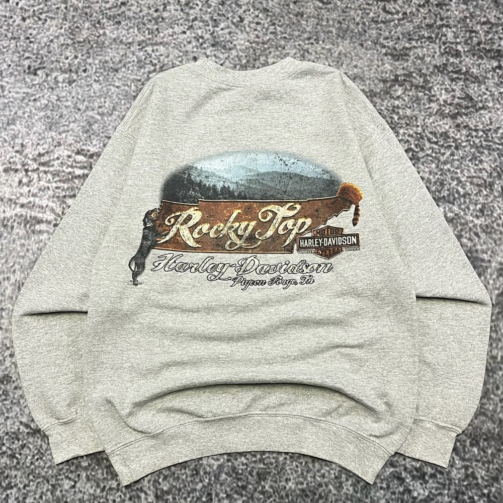 Harley Davidson Crewneck Sweatshirt Mens Small gray Biker Logo Graphic - Picture 4 of 11